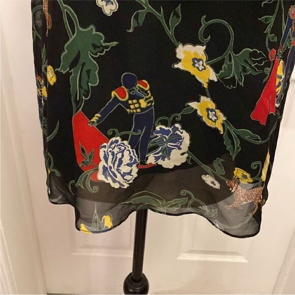 Tibi 100% silk Floral Off-Shoulder Top, S - Picture 4 of 13